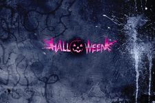 Dark Poster For Halloween Stock Images