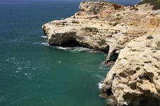 Coastline With Caves Royalty Free Stock Image Coastline With Caves Royalty Free Stock Image