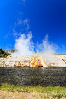 Midway Geyser Basin In Yellowstone Stock Images Midway Geyser Basin In Yellowstone Stock Images