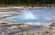 Midway Geyser Basin In Yellowstone Royalty Free Stock Images Midway Geyser Basin In Yellowstone Royalty Free Stock Images