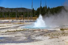 Midway Geyser Basin In Yellowstone Royalty Free Stock Photography Midway Geyser Basin In Yellowstone Royalty Free Stock Photography