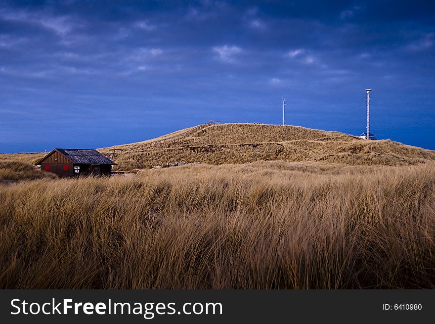 Landscape photo of a lonely standing house. Landscape photo of a lonely standing house