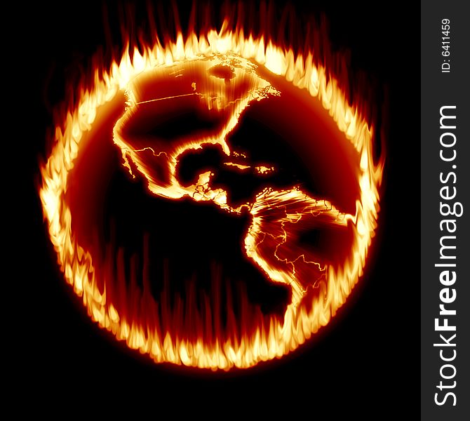 Ring of Fire of Earth for Global Warming. Ring of Fire of Earth for Global Warming