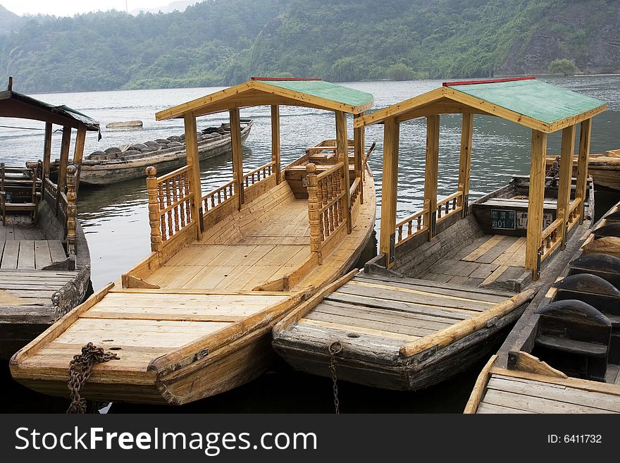 The boat of MT.Longhu jiangxi china .