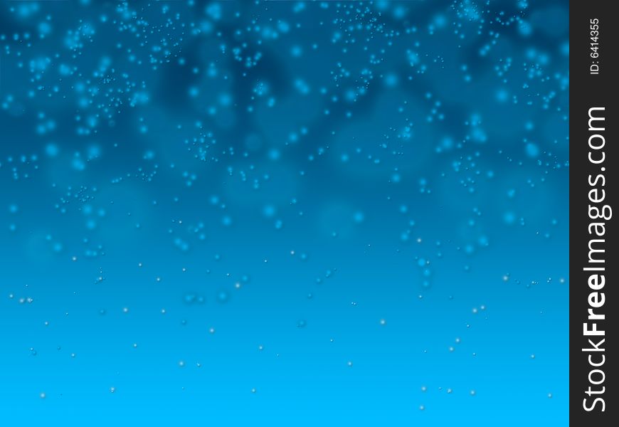 Blue bubble background