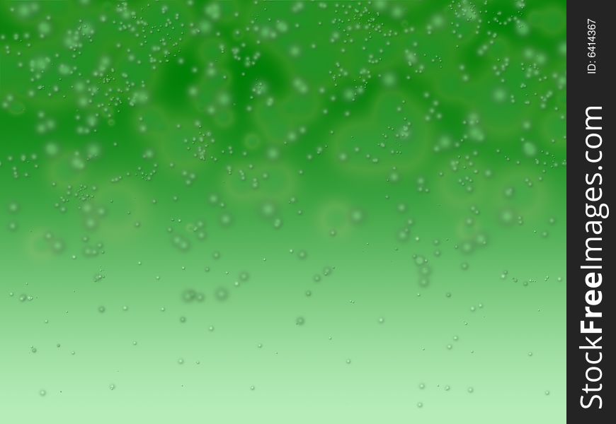 Green Bubble Background