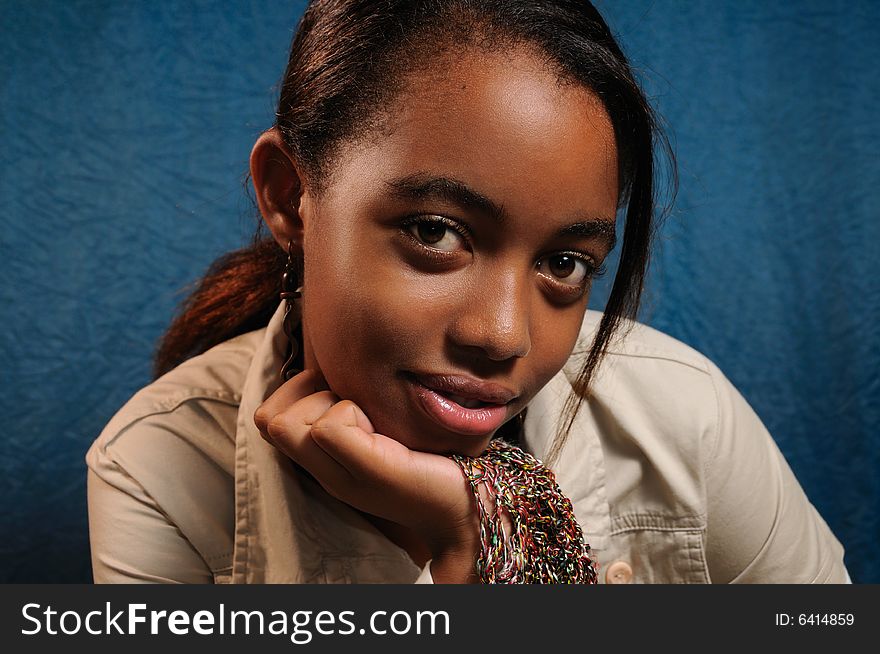 Portrait of young beautiful african girl posing. Portrait of young beautiful african girl posing