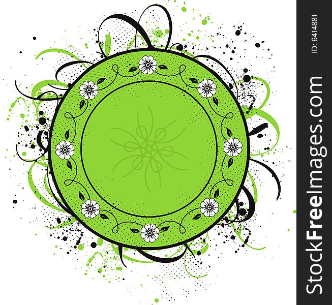 Grunge design ornament, vector illustration