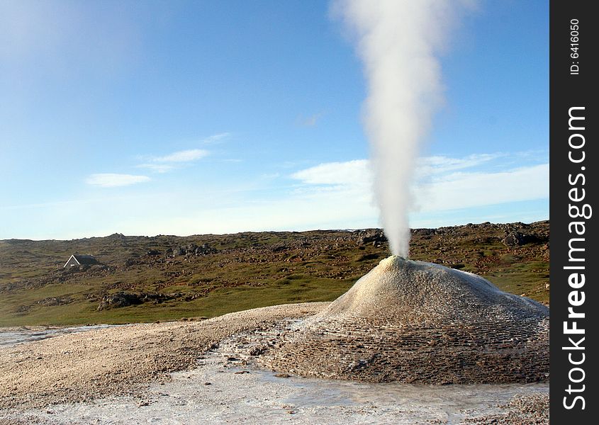 The beautifull fumarole in Iceland