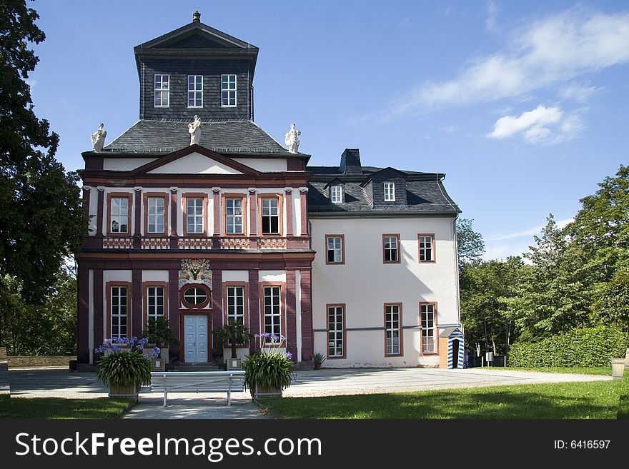 Palace Schwarzburg, old Palace by historical Castle, Thueringen, Germany