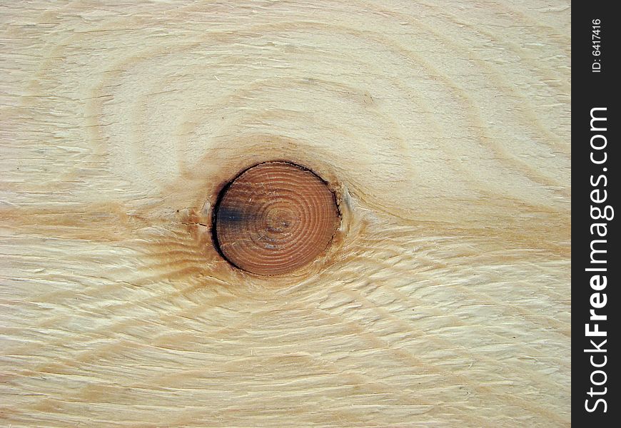 Structure. Sheet of plywood with a knot