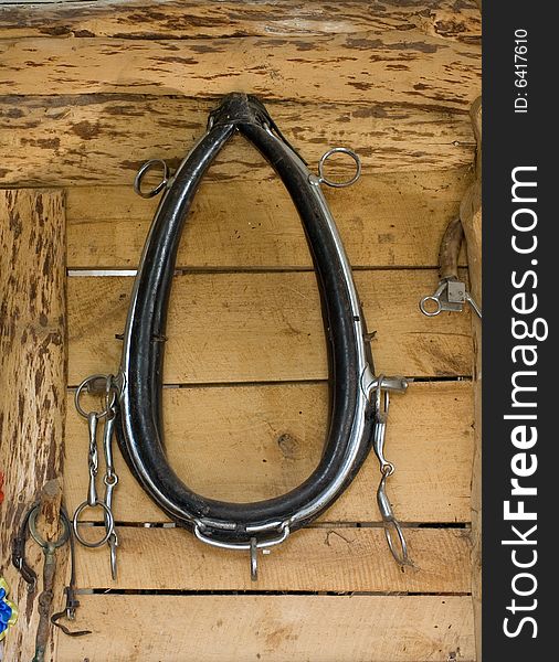Old horse-collar on wall