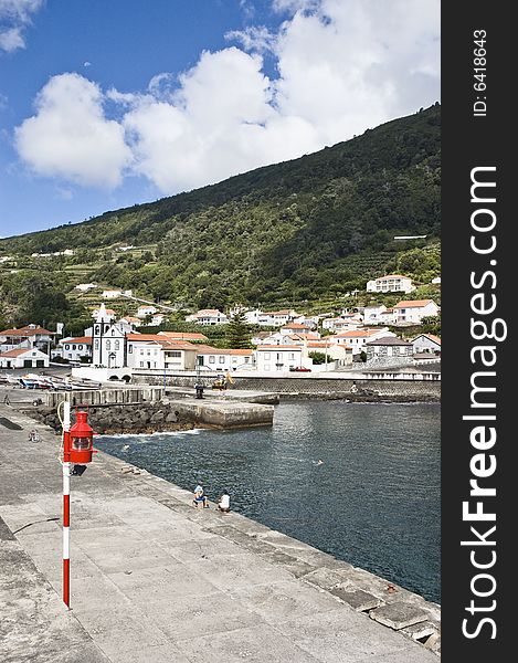 Fishing village of Ribeiras, Pico Island, Azores, Portugal. Fishing village of Ribeiras, Pico Island, Azores, Portugal