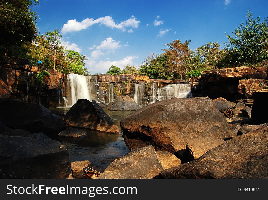 Waterfall in Tat Ton National Park, Thailand