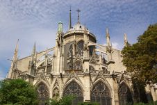 Notre Dam Cathedral Of Paris Stock Photos