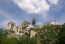 Notre Dam Cathedral Of Paris Royalty Free Stock Photography