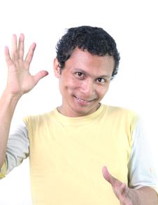 Free Curly Hair Man Exciting Stock Photos - 6422263