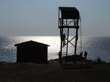 Lifeguard Tower Royalty Free Stock Images