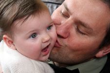 Baby Girl And Father Royalty Free Stock Image Baby Girl And Father Royalty Free Stock Image