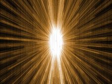 Bright Space Explosion In Black Space Royalty Free Stock Image