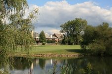 Scenic Golf Course Community Stock Photos