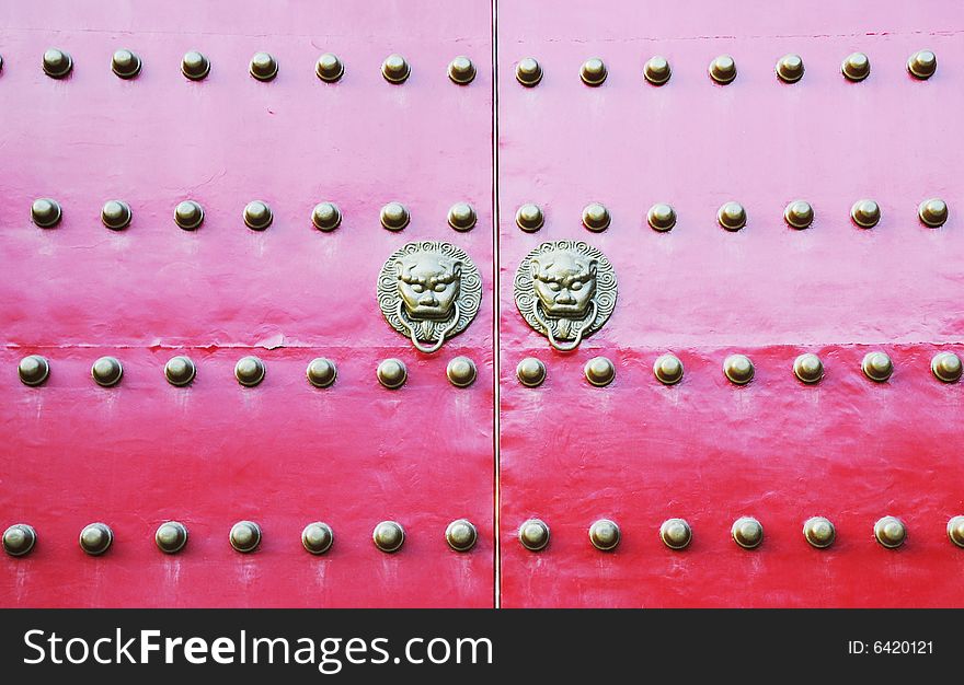 Chinese door with traditional style. Chinese door with traditional style