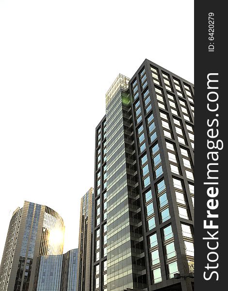 Office building, modern building architecture. Office building, modern building architecture
