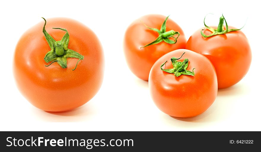 Close Up Shot Of Ripe Fresh Tomatoes