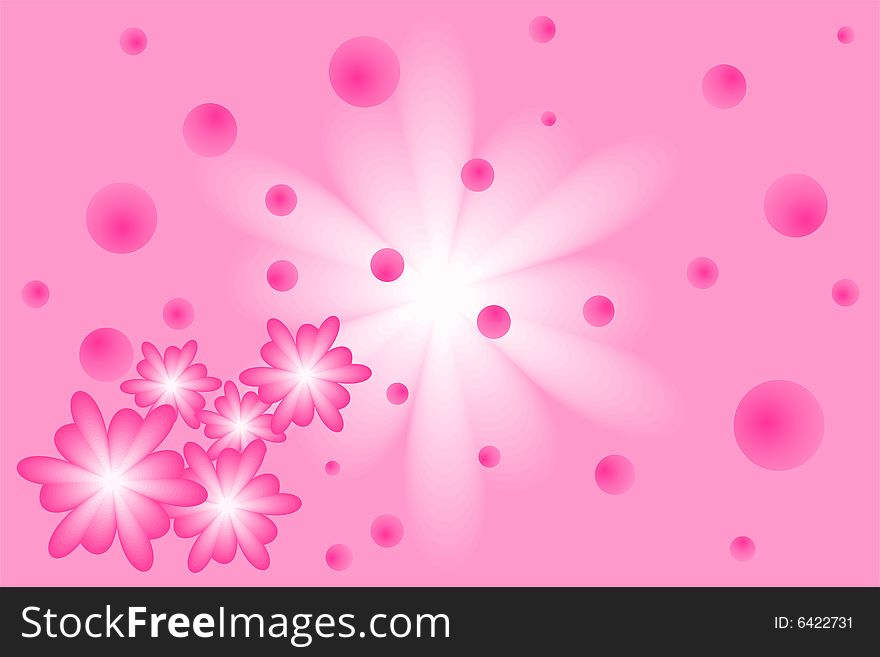 Several flowers pattern formed cute background , vector illustration. Several flowers pattern formed cute background , vector illustration.