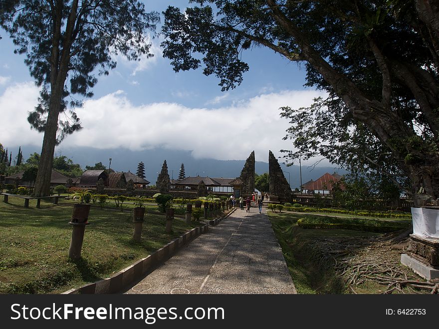 Lake Bratan at Bedugul on the island of Bali is a beautiful place. Lake Bratan at Bedugul on the island of Bali is a beautiful place.