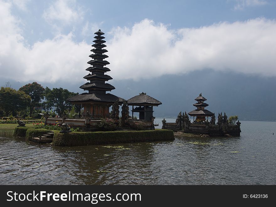 Lake Bratan at Bedugul on the island of Bali is a beautiful place. Lake Bratan at Bedugul on the island of Bali is a beautiful place.