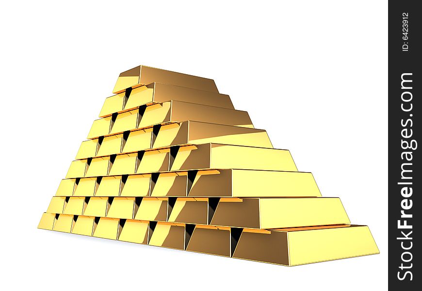 Golden pyramid. Check out my portfolio