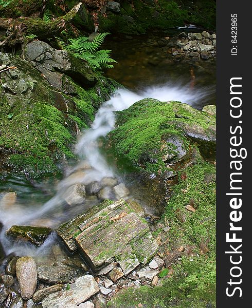 A famous stream in Czech Giant mountains. A famous stream in Czech Giant mountains