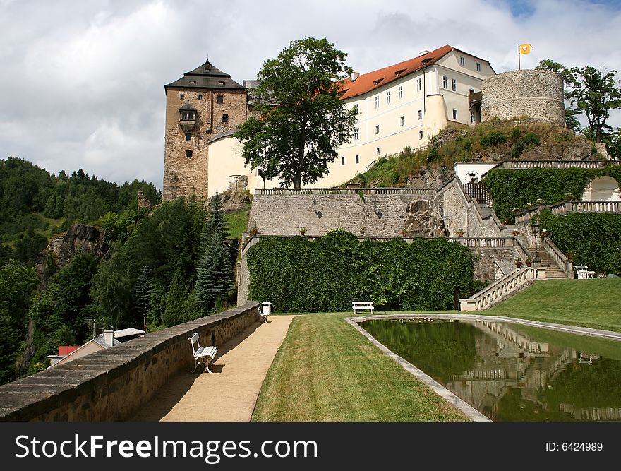 A beautiful castle called Becov in the Czech republic. A beautiful castle called Becov in the Czech republic