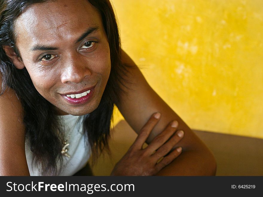 Portrait of a happy man from Thailand. Portrait of a happy man from Thailand.