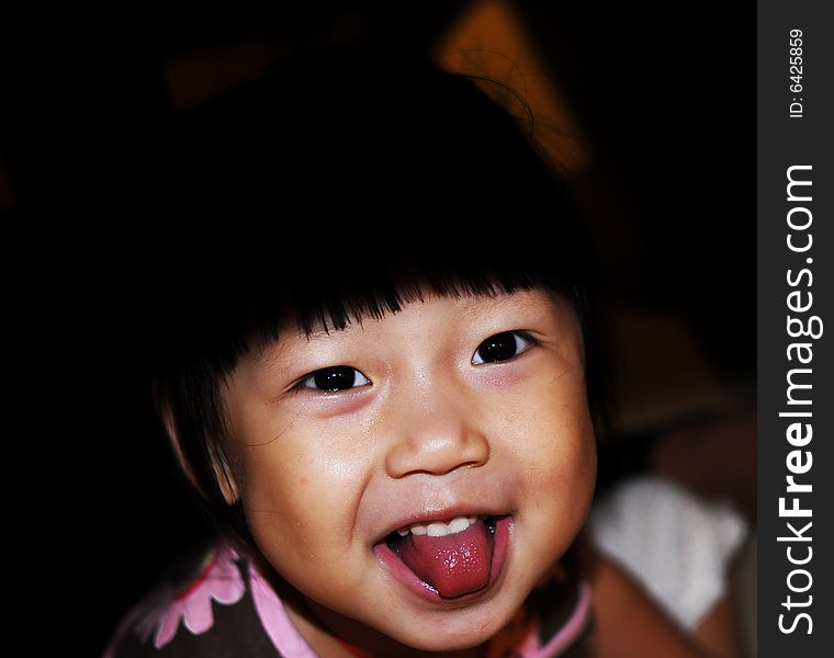 Chinese child smile