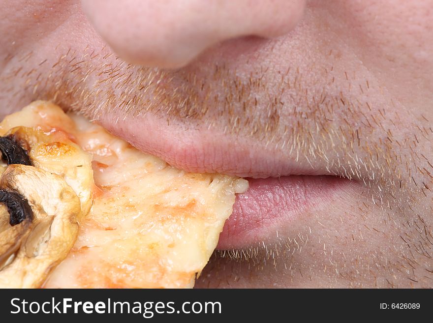 Man Eating Pizza 5