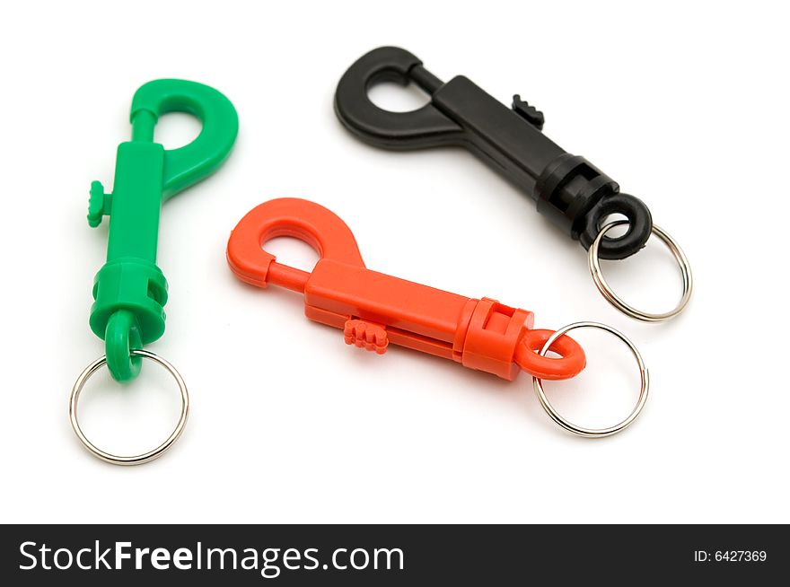 Key tools on white background