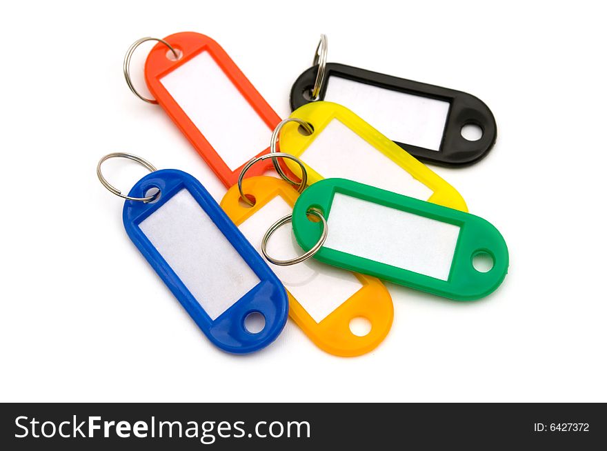 Office key tools on white background