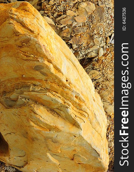 Colored rough yellow surface of rock. Colored rough yellow surface of rock