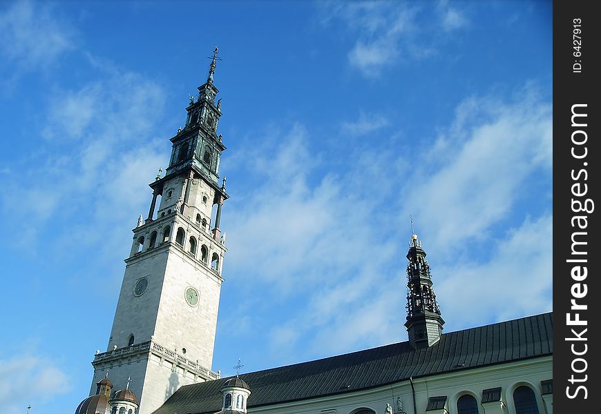 Tower of Pauline Fathers monastery in the city of CzÄ™stochowa. Tower of Pauline Fathers monastery in the city of CzÄ™stochowa.