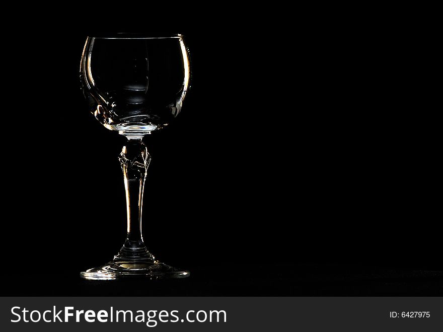 A series of photographs taken of a sherry glass.