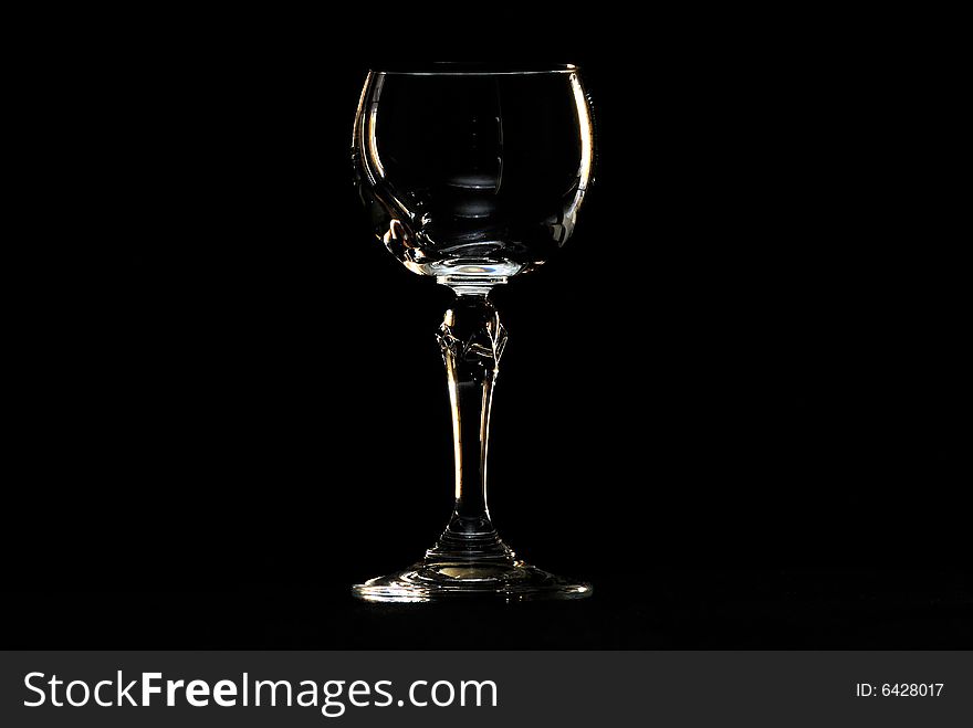 A series of photographs taken of a sherry glass.