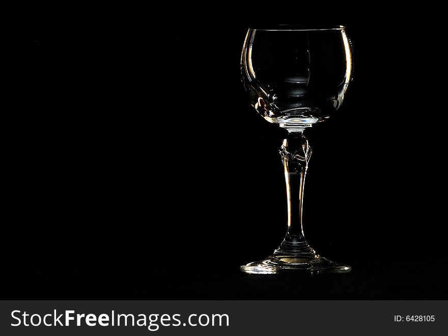 A series of photographs taken of a sherry glass.