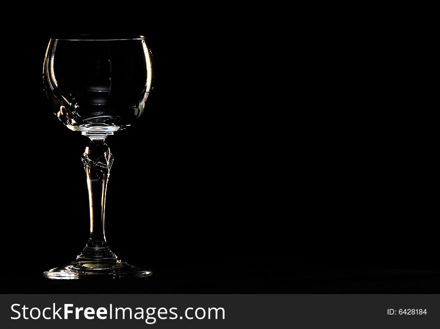 A series of photographs taken of a sherry glass.