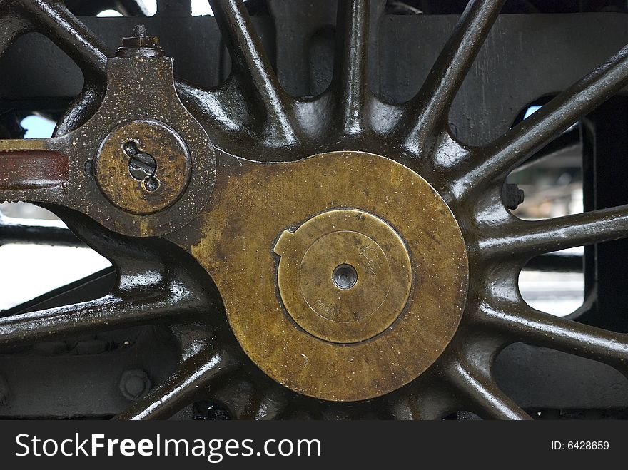 Wheel Detail Of Steam Engine