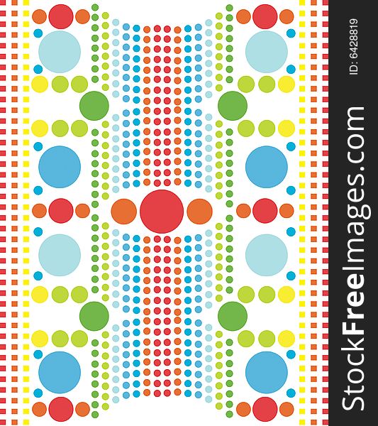 Colorful circus bubble cute pattern. Colorful circus bubble cute pattern