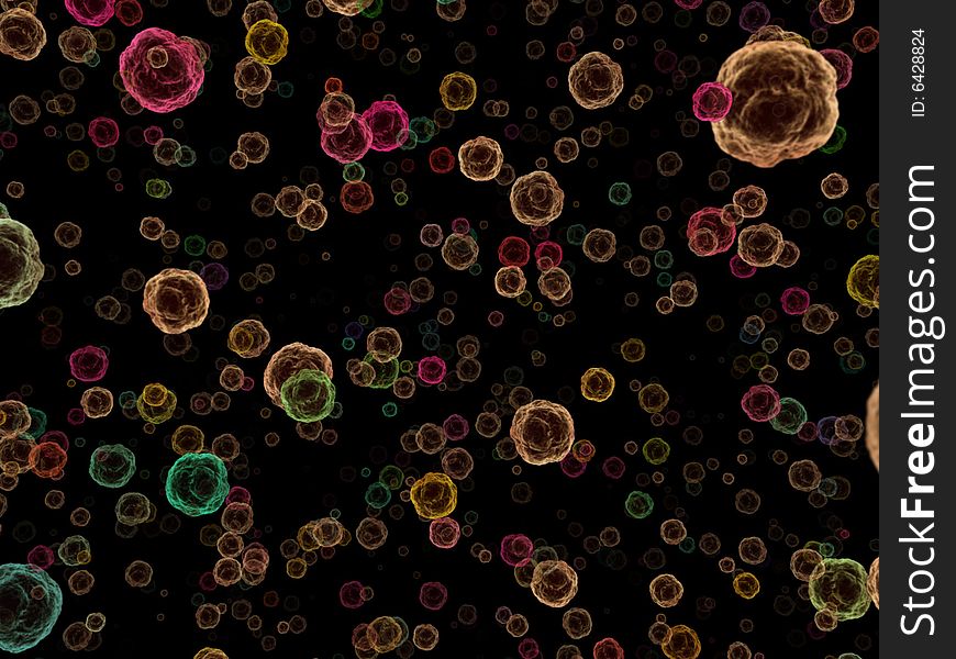 Micro global cells with different colors