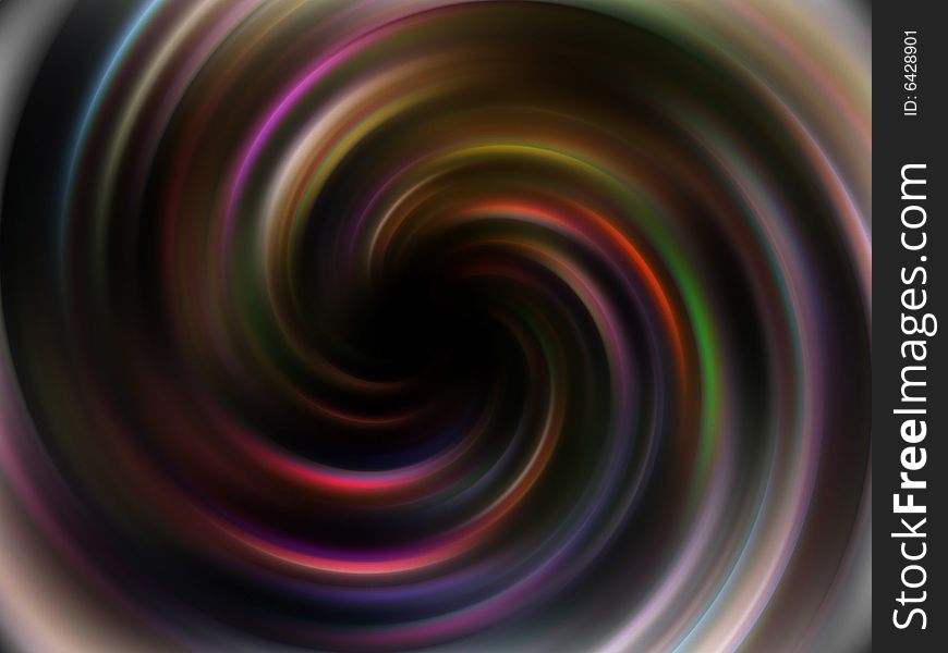 Blurs with different colors in twisted circular shapes