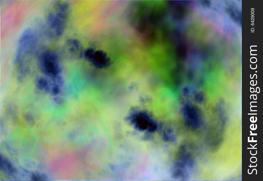 Cloudy alien fantasy background with various of colors